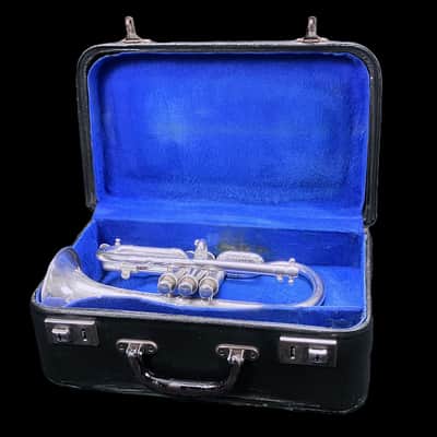 BOOSEY & Co. SOLBRON CLASS A CORNET SILVER PLATED 1911-1916 - S image 24