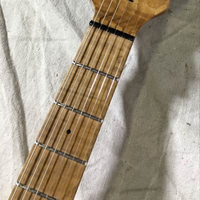 Music Man Albert lee Trans blue roasted Maple Neck Upgrade image 5