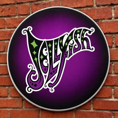 Jellyfish 22" Bass Drumhead, Spilt Milk, Resonate Head, Drum Display image 1