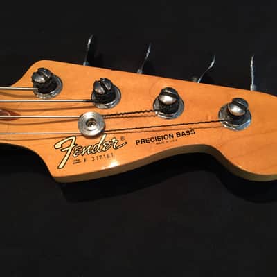 Fender Precision 1983 Black With Hardshell Case image 8