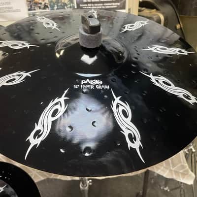 Paiste Joey Jordison signature  set of cymbals 5 total 2015 black image 5