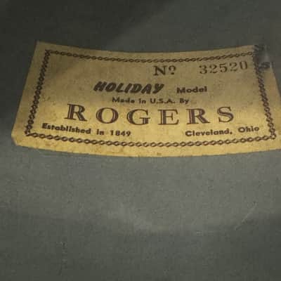 Rogers Blue Ripple 13/16/22 Early 60s Drum Set image 21