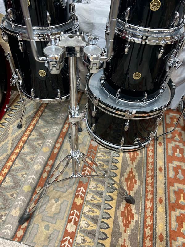 DW Double Tom Stand (BC-U-2184) 90's - chrome image 1