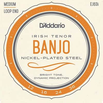 D'Addario EJ63i Irish Tenor Banjo Strings, Nickel, 12-36 image 1