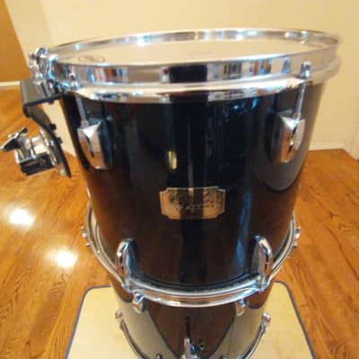 Pearl Export 12 round x 10 rack tom, gloss black, ISS mount, pro heads excellent image 1