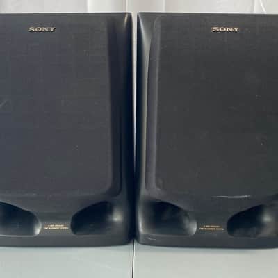 Sony SS-H605 Bookshelf Speakers HiFi Stereo Vintage Home Audio Black 2-Way image 1