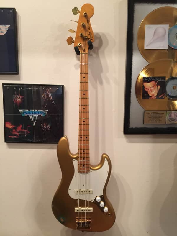 Fender Jazz Bass SPECIAL Shorline Gold Smith Era RARE Bound Maple Neck OHSC 1982 image 1
