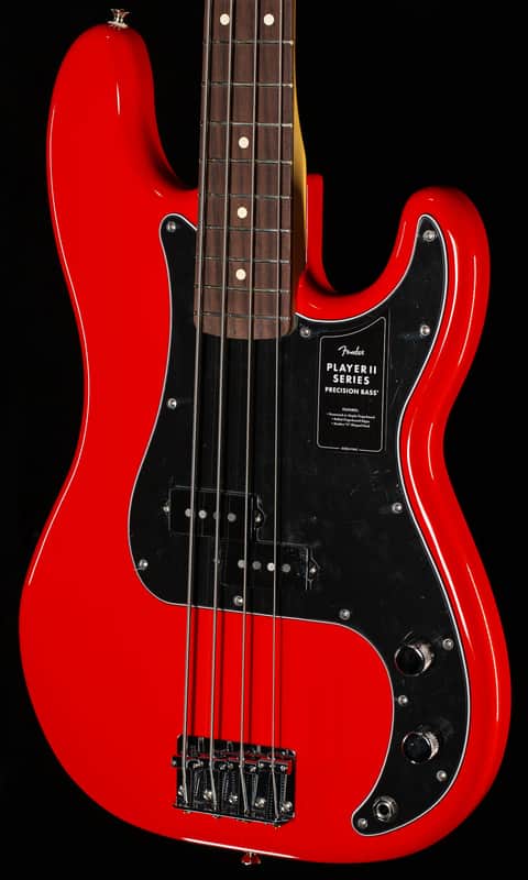 Fender Player II Precision Bass Rosewood Fingerboard Coral Red (987) image 1