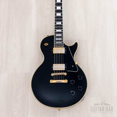 1996 Orville Les Paul Custom Gibson-Licensed '57 Spec Black Beauty w/ Mahogany Top, Japan Fujigen image 2