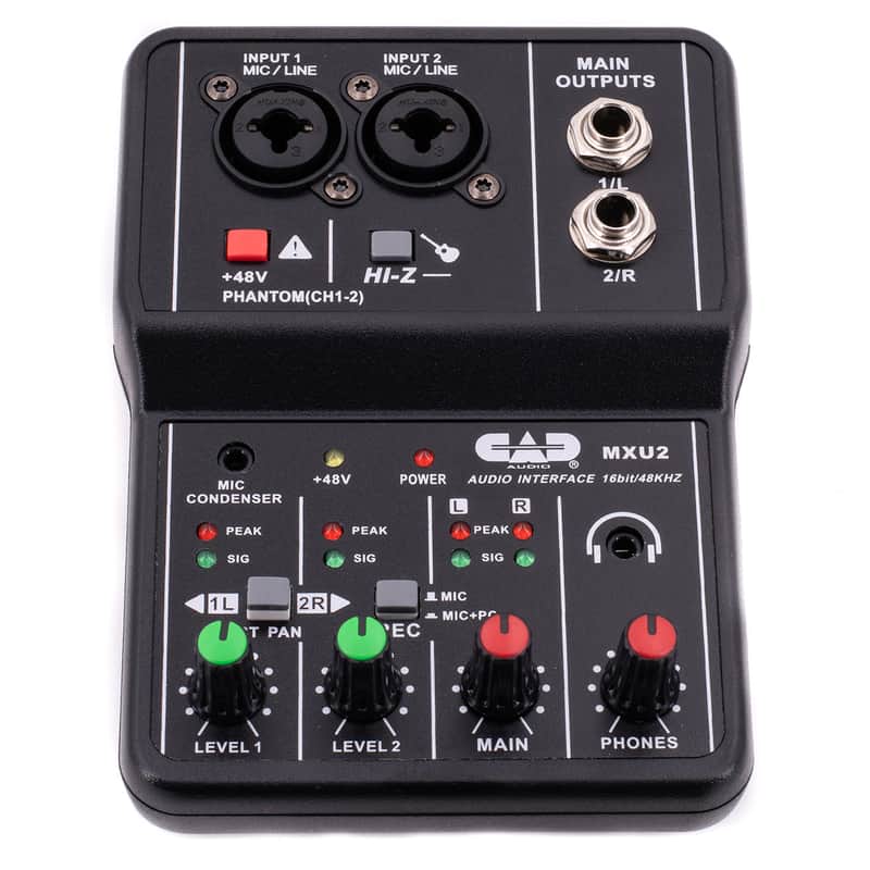 CAD 2 Channel Mixer with Phantom Power image 1