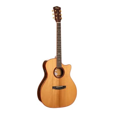 Cort GOLDA10 Gold Series A10 Cocobolo Grand Auditorium Acoustic Electric Guitar image 3