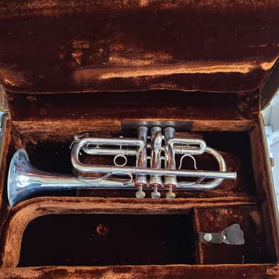 Fe Olds Silver Trumpet 1970,S Circa with D slide image 1