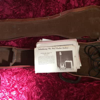 Magnatone Lap Steel Vintage 1950s Grey Pearl w/ Original Case+ image 13