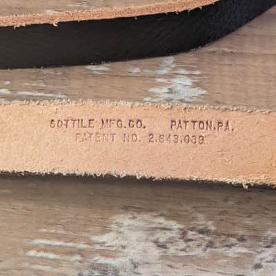 Bobby Lee Sottile Mfg Co Guitar Strap Vintage 1970s Black NOS Excellent! image 8
