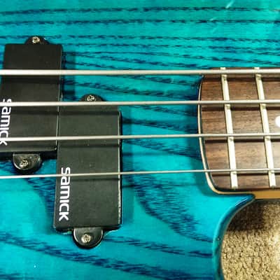 Samick Valley Arts Custom Pro Shop 4 String Early 90's Trans Green image 4