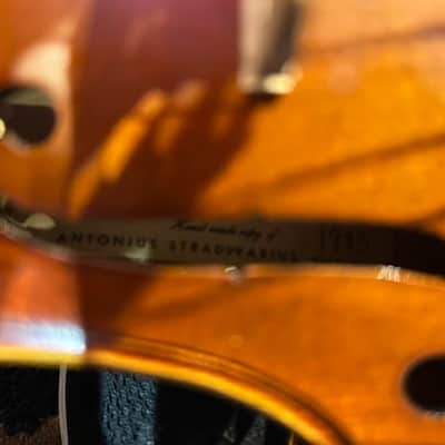 4/4 Violin A. R. Seidel Mittenwald Obb. Handmade Copy of Antonius Stradivarius- Made in 7/83 East Germany - Model V131G Registration No.H4441 image 16