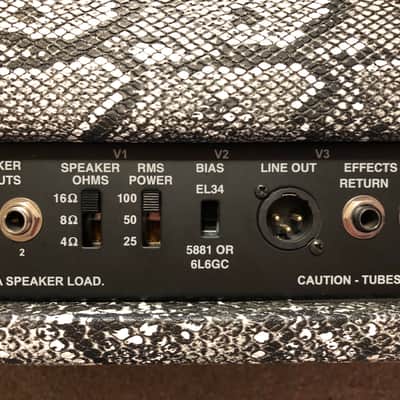 Carvin X100B Series 4 Python tolex tube amp head image 6