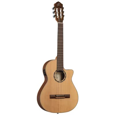 Ortega RCE125-3/4 Family Series Spruce Top Mahogany Neck 3/4 Size Nylon 6-String Classical Acoustic Guitar w/Gig Bag image 2