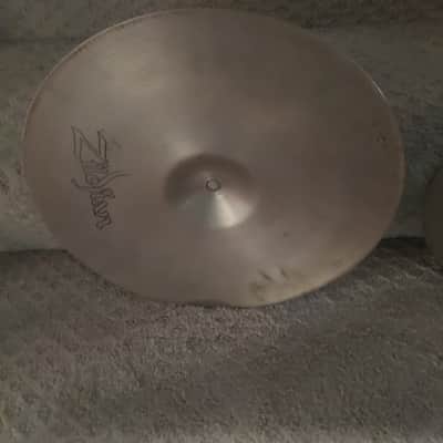 Zildjian 14" A. Zildjian '70s Stamp New Beat Hi-Hat Cymbals (Pair) 1970s - Traditional image 4