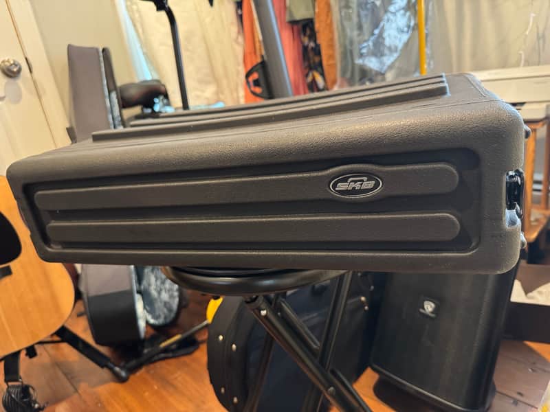 SKB 1SKB-R2S 2U Shallow Roto-Molded Rack Case with Steel Rails