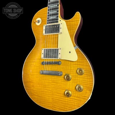 Gibson Custom Dealer Select 1959 Les Paul Brazilian Lemon Burst Light Aged w/case 96098 image 3