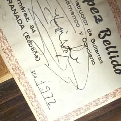 Jose Lopez Bellido Classical guitar 1972 - Brazilian Rosewood image 22