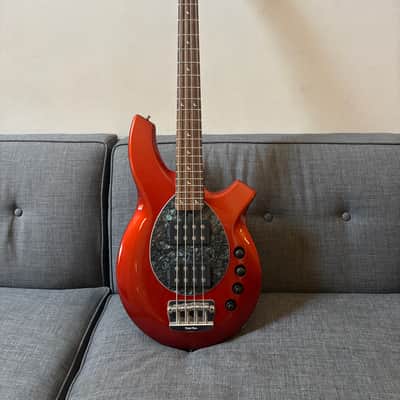 Ernie Ball Music Man Bass Guitar Bongo 4 serial F18900 Dual Humbucker "HH" configuration) circa 2004–2005 - Lava Pearl image 1