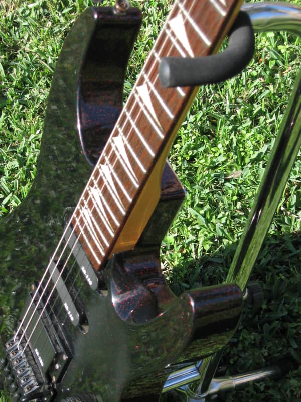 1980's Kaman Applause GTX 23 Black/Red metallic flake | Reverb