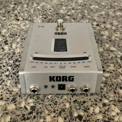 Korg DT-10 Chromatic Pedal Tuner 2000s - Silver image 3
