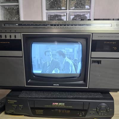 PHILIPS COMBI TC 10 ✅Serviced Rare Vintage SET TV RADIO CASSETTE RECORDER BOOMBOX +VIDEO image 15