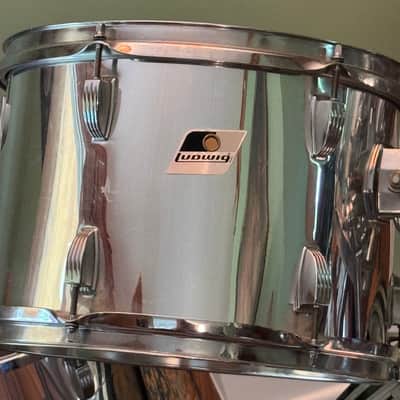 Ludwig S/L Series 4 Piece Shell Pack Vintage 80's Chrome Wrap image 7