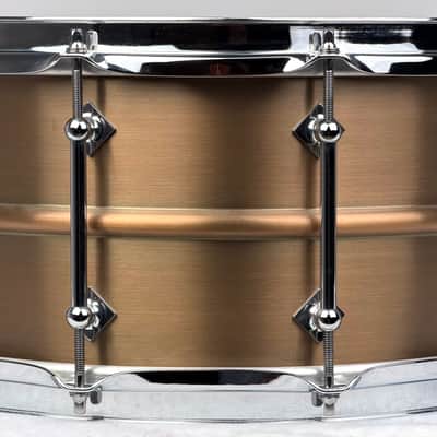 Craviotto 7x14" AK Masters Bronze Snare Drum image 6