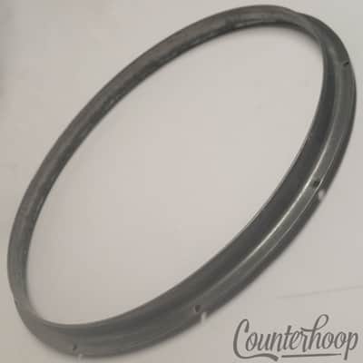 *Geisler Snare Drum Batter Rim 10-Lug Cast Aluminum Vintage 20s Slingerland Hoop image 1