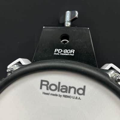 Roland PD-80R V-Pad 8" Single Zone Mesh Drum Pad & MDH Standard Mount - White image 3