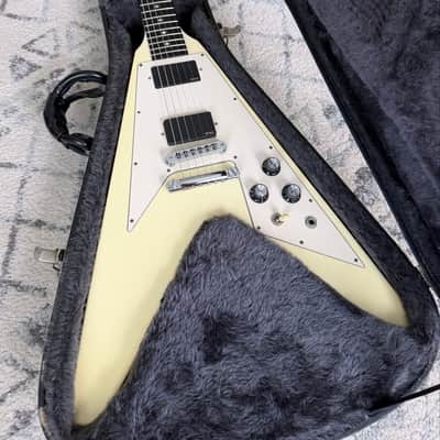 Gibson Flying V ‘67 Reissue Alpine White EMGs (James Hetfield OGV Tribute) image 1