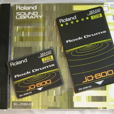 Roland SL-JD80-03 Rock Drum ROM Card Set for JD-800 Synthesizer