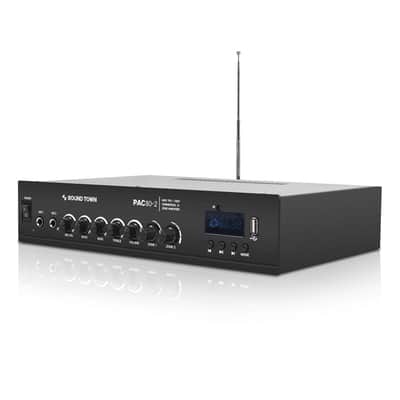 PAC80-2 | 60W 2-Zone 70V/100V Commercial Power Amplifier with Bluetooth, Aluminum, for Restaurants, Lounges, Bars, Pubs, Schools and Warehouse image 3