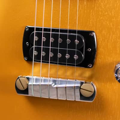 PRS SE CE 24 Standard Stoptail Electric Guitar - Metallic Gold Satin with Gig Bag image 9