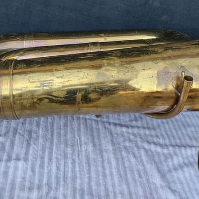 Reynolds Contempora 3v BBb Recording Tuba ~1959 - Lacquer & raw brass image 22
