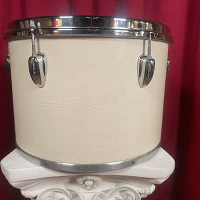 1975 Slingerland Sound King 9x13 Concert Tom Classic White Cordova Leatherette Wrap 13x9 image 4