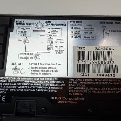 Boss RC-20XL Loop Station 2005 - Present - Black image 3