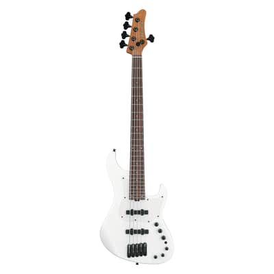 Used Ibanez MDM1005 MDM 5-String Bass Guitar w/Bag - Pearl White image 2