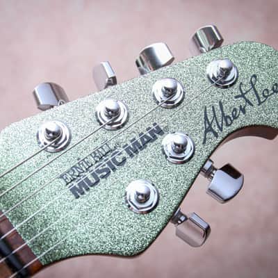 ERNIE BALL USA Music Man BFR Albert Lee Signature HSS "Seafoam Sparkle + Maple" (2021) image 12