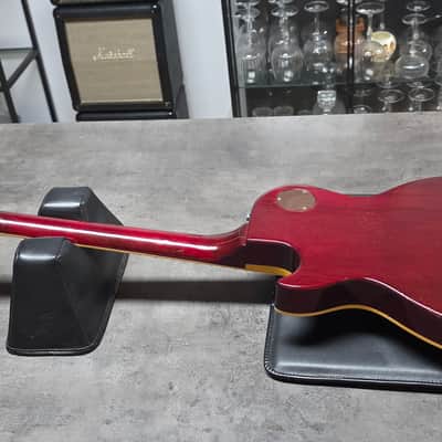 1976 Gibson Les Paul Deluxe Wine Red P90 Vintage Aged Road Worn Relic 70s 1970's P-90 Soap Bar Soapbar Electric Guitar image 12