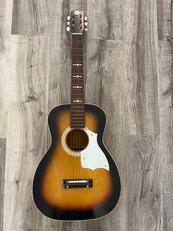 Silvertone Sears Roebuck Co. Kay Harmony 319 1960s - Tobacco Sunburst image 1