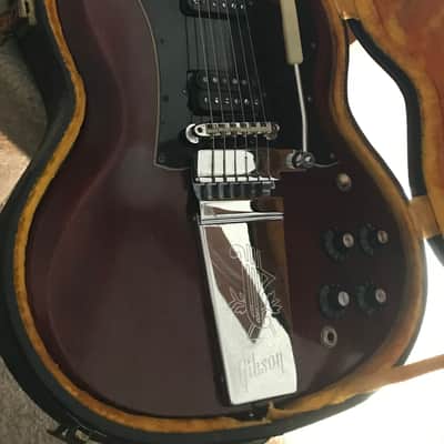 Gibson SG Standard "Large Guard" with Maestro Vibrola 1966 - 1971 - Cherry image 1