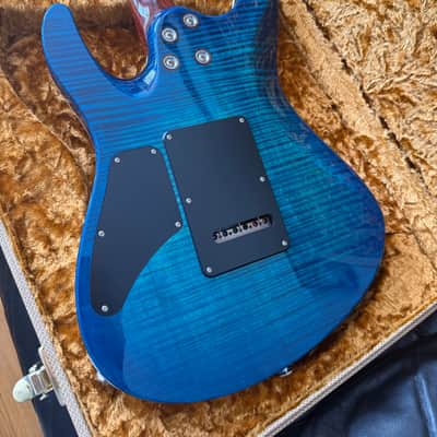 Suhr Modern Carve Top 2014 Reload Collection Flamed Blue Aqua Cocobolo Neck **Stunning!** image 10