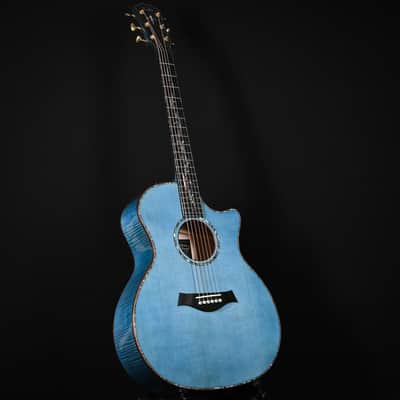 Taylor Custom Catch #23 C14ce B6023 – Grand Auditorium w/ Lutz Spruce Top & Figured Big Leaf Maple Back & Sides Acoustic/Electric Guitar- Koi Blue 2026 (1203306094) image 10