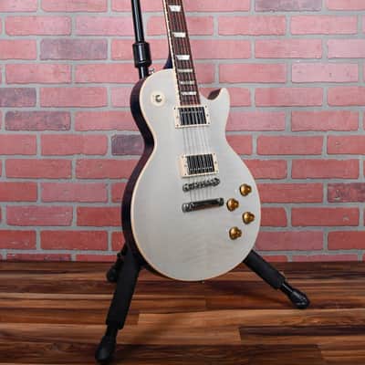 Gibson Custom Shop 1959 Les Paul Reissue Figured Maple Top Transparent White with Blue Back Finish 2005 w/OHSC image 3
