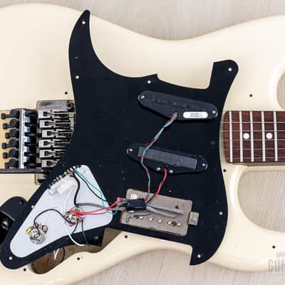 2012 Fender Stratocaster ST62-FR SSH Superstrat Vintage White w/ Floyd Rose, DiMarzio & Duncan, Japan MIJ image 19